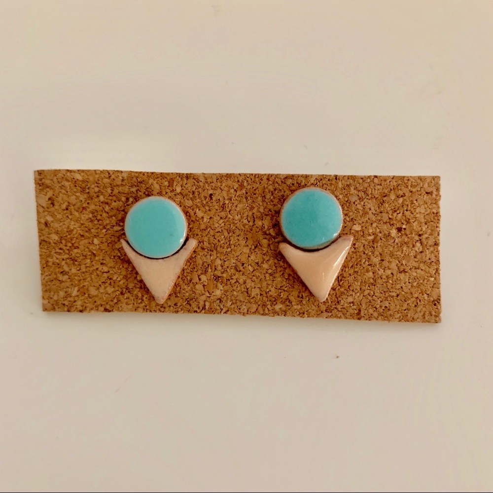 Painted Ceramic Earrings